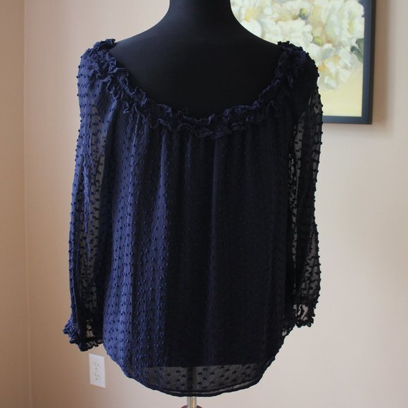 J.Crew Ruffle Penny Top in Clip Dot - Picture 6 of 6
